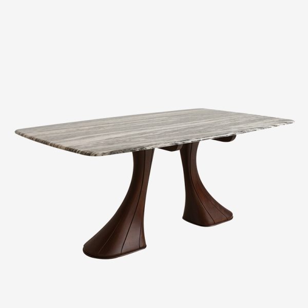 HI-TECH Dining Table Caviar with Marble Top